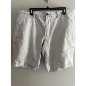 Linen Blend Shorts Casual Lightweight Chino Style Mens Size 38